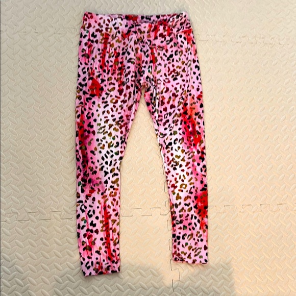 Hot Kiss Pants - Hot Kiss Pink Leopard Print Soft Leggings